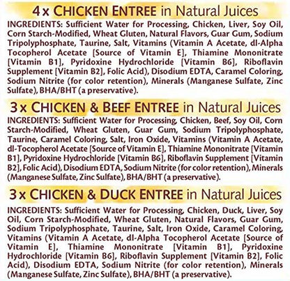 Purrfectly Chicken Variety Pack Wet Cat Food 3 Ounces, Pack of 4 (10 Count Each)