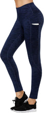 Lifesky Women Yoga Leggings Pants: High Waist Tummy Control 4-Way Stretch Yoga Pants with 3 Pockets for Ladies - Compression Anti-Squat Proof Tights for Workout Gym Running Athletic Exercise Fitness